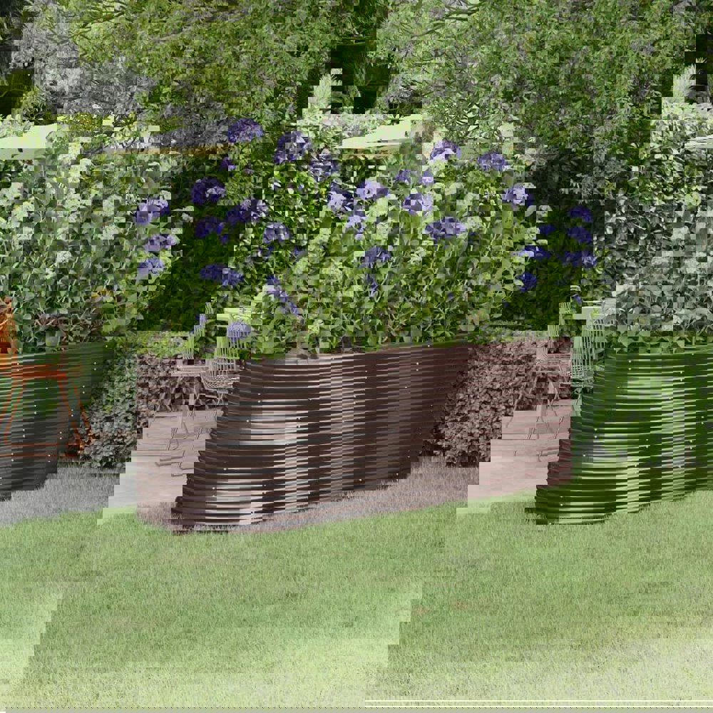 Berkfield Garden Raised Bed Powder-coated Steel 224x80x68 cm Brown