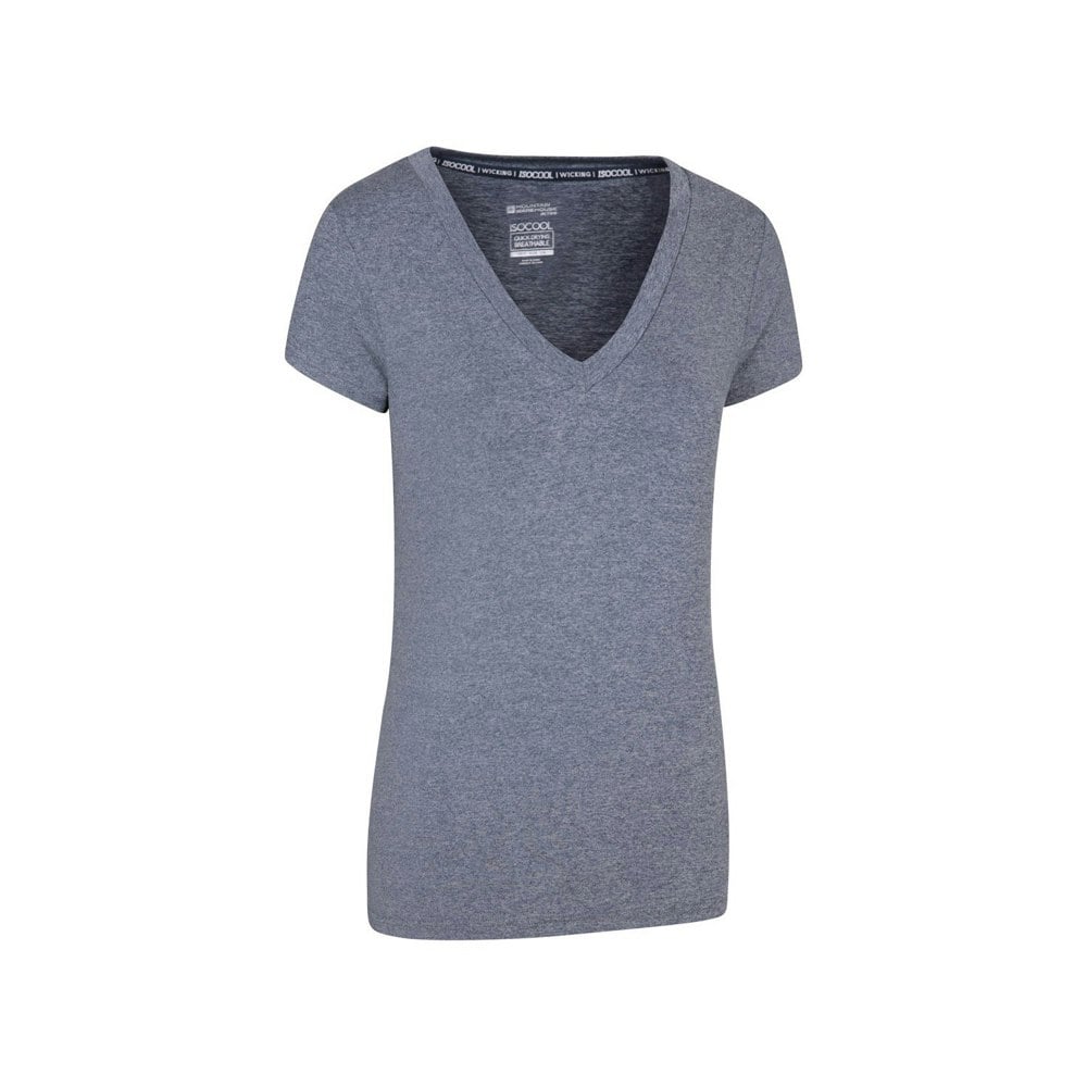 Mountain Warehouse Womens/Ladies Vitality V Neck T-Shirt - Navy