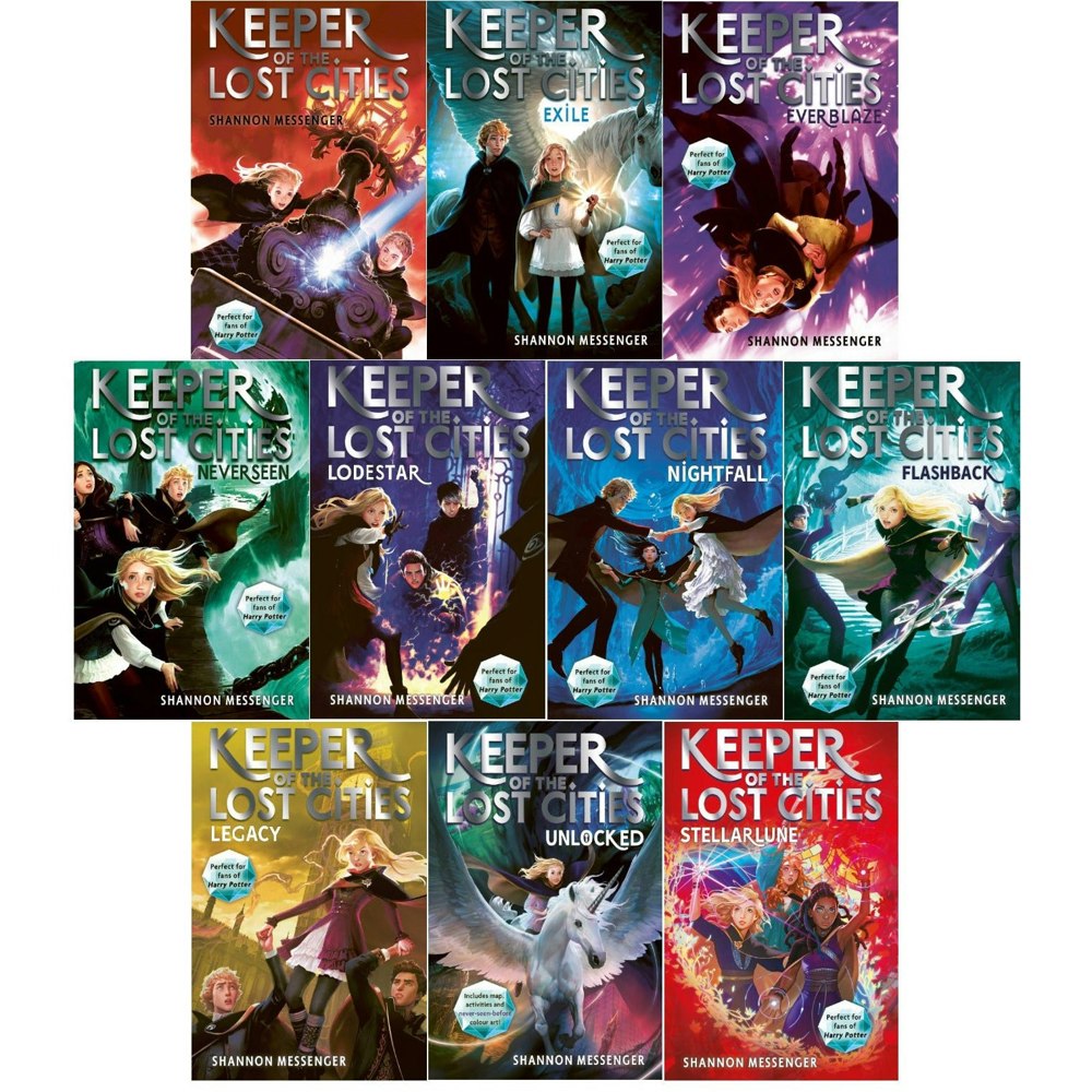 Keeper of the Lost Cities Series Volume 1-10 Book Set - Stellarlune, Unlocked, Legacy