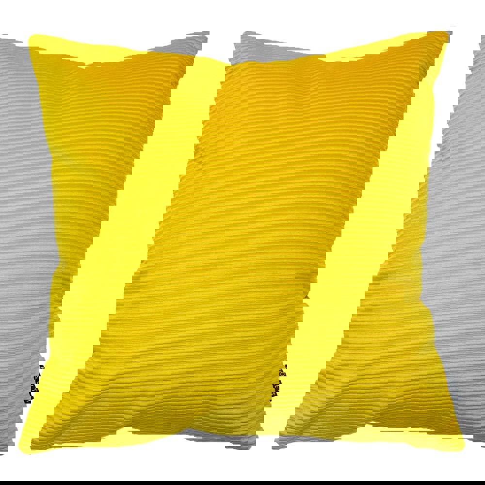 Riva Home Munich Reversible Corduroy Cushion Cover - Ceylon Yellow