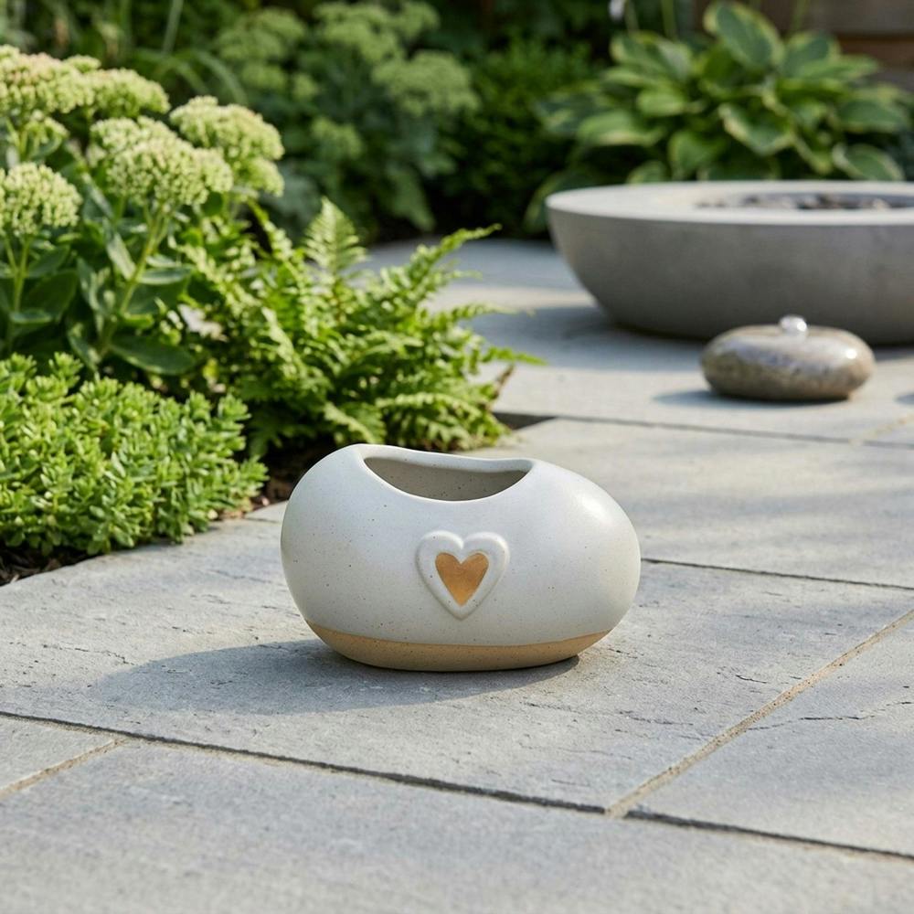 Garden Greatness Relica Mini Heart Planter Pot