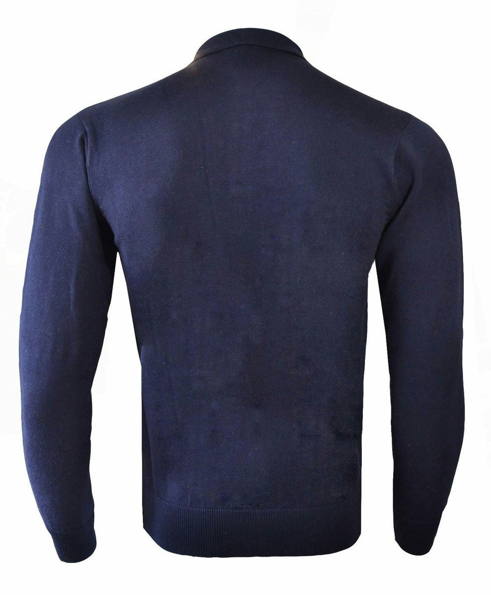 Gabicci V00GK08 Mens Francesco Polo Collar Sweater Gabicci Vintage - NAVY