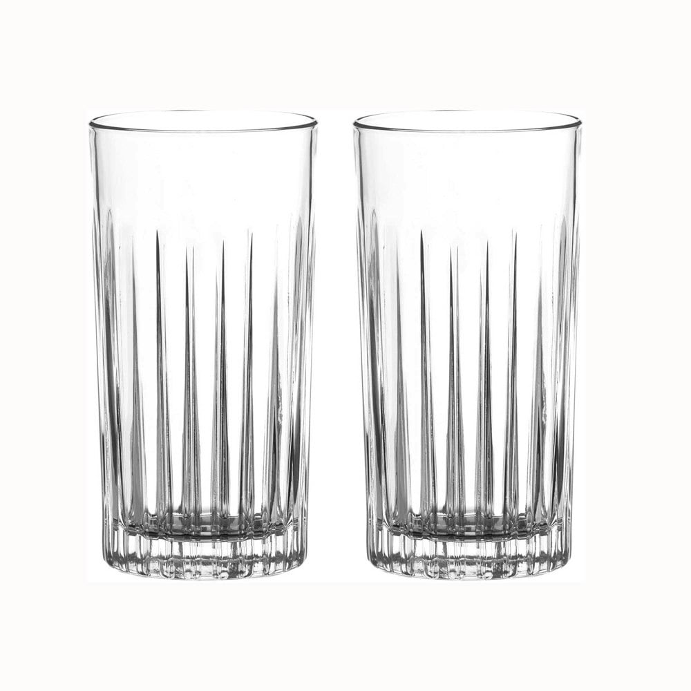 Diamante Broadway Crystal Hi Ball Glasses - Set of 2