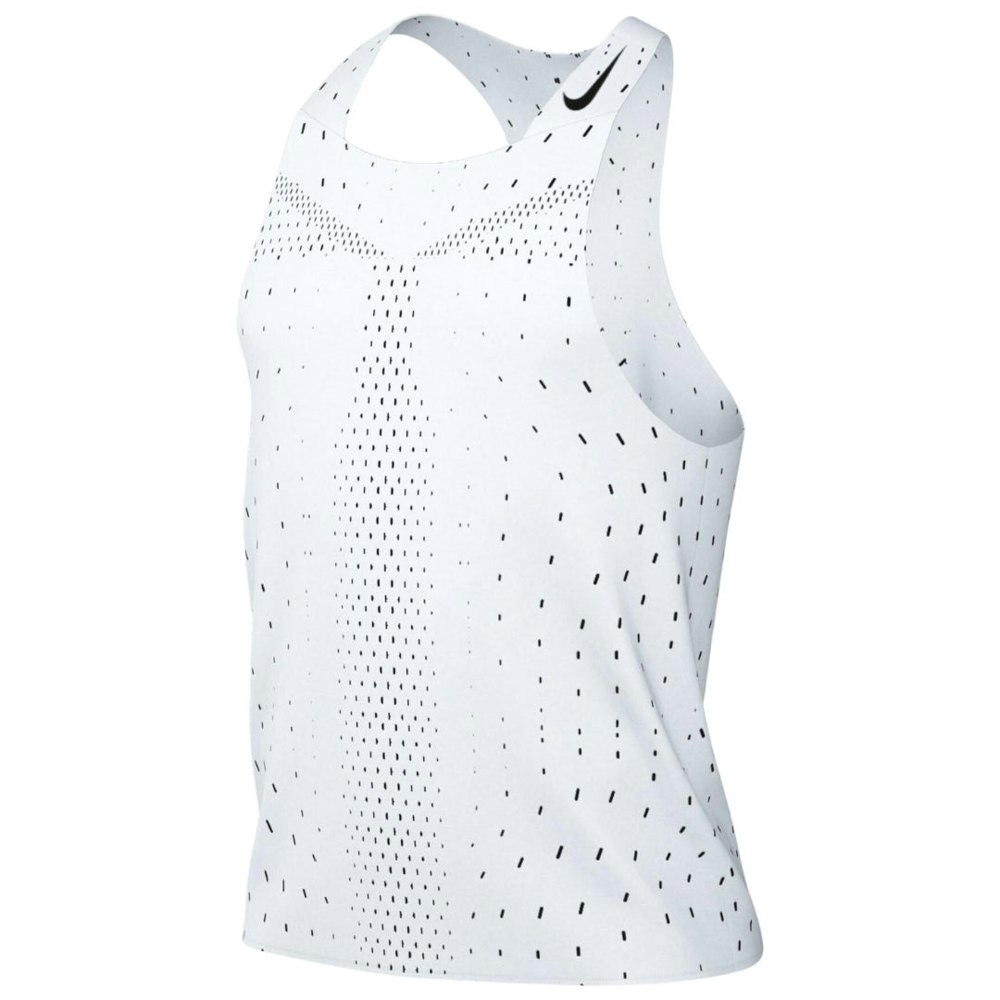 Nike Dri-Fit Breathable White Running Vest S