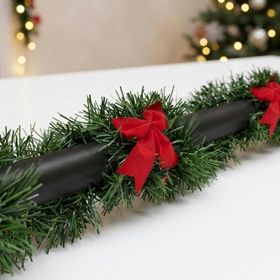 Garden Greatness Sparkling Christmas Tinsel with Bow
