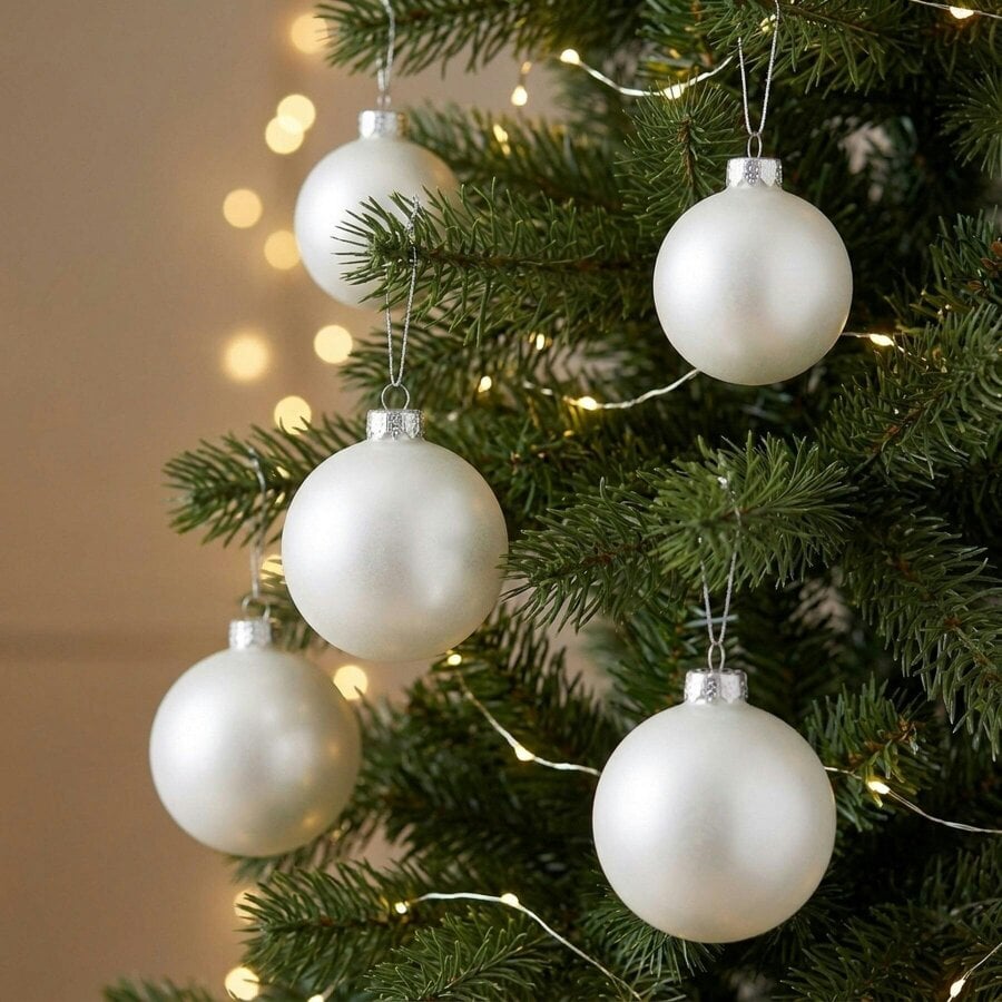 Garden Greatness Mixed Size Christmas Baubles 25 Pack - Red