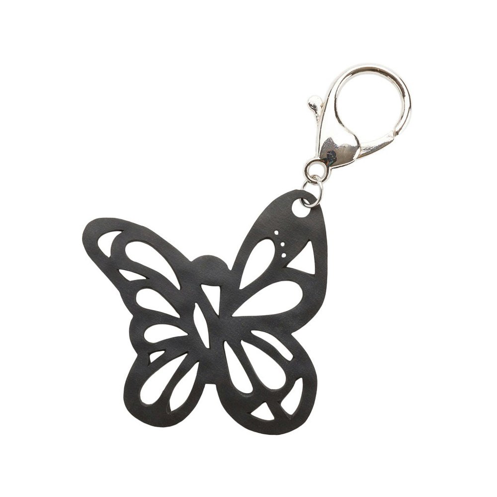 Paguro Papillon Recycled Rubber Butterfly Vegan Keyring