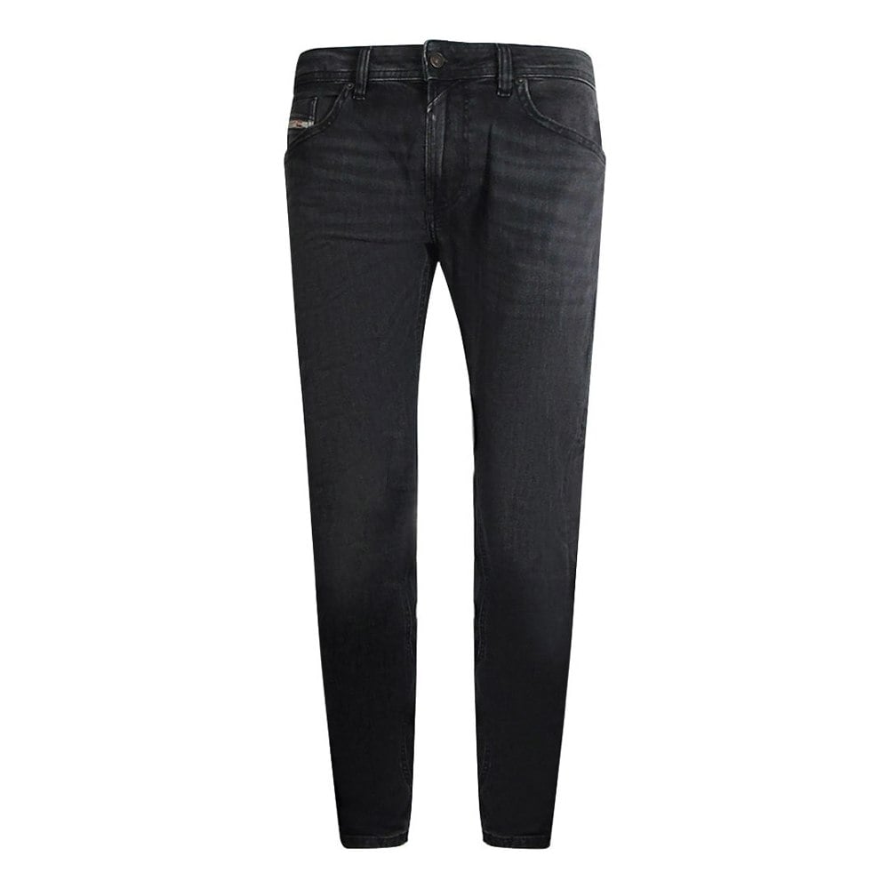 Diesel Tommer-R Black Faded Denim Pants