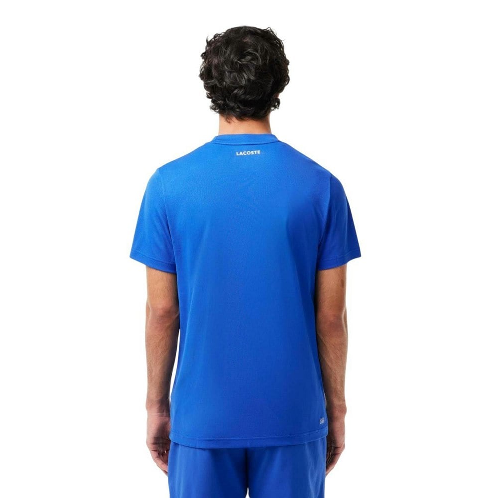 Lacoste Mens Pique Tennis T-Shirt - Blue