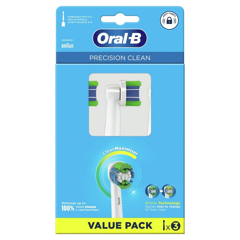 Oral-B Precision Clean Refill Heads, 3 Counts A5 Pack - White