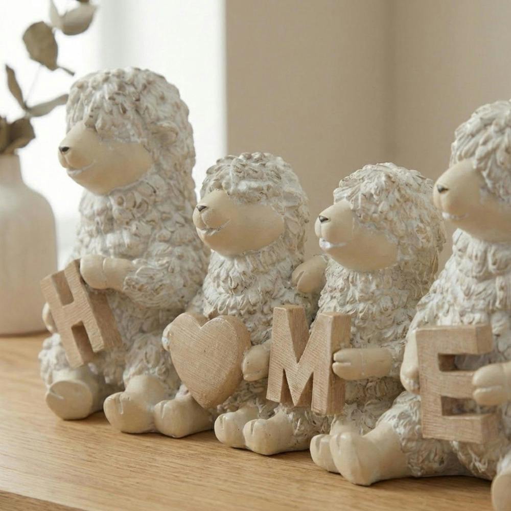 Garden Greatness Shaggy Sheep Home Ornament