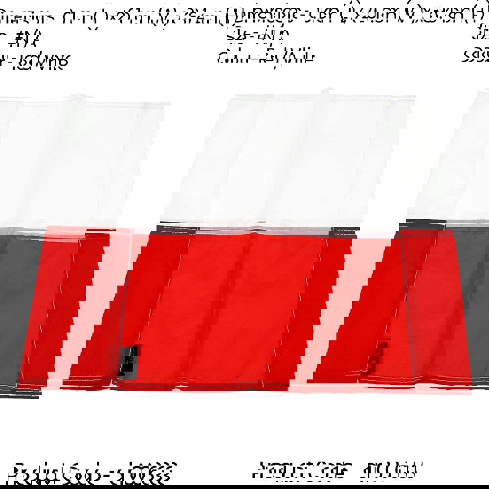 Single All Weather Football Corner Flag -RED & WHITE - Outdoor Polyester