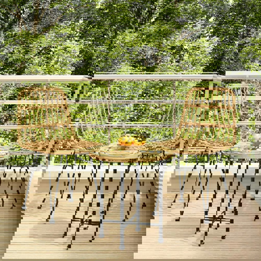 Berkfield Garden Chairs 2 pcs 48x62x84 cm PE Rattan