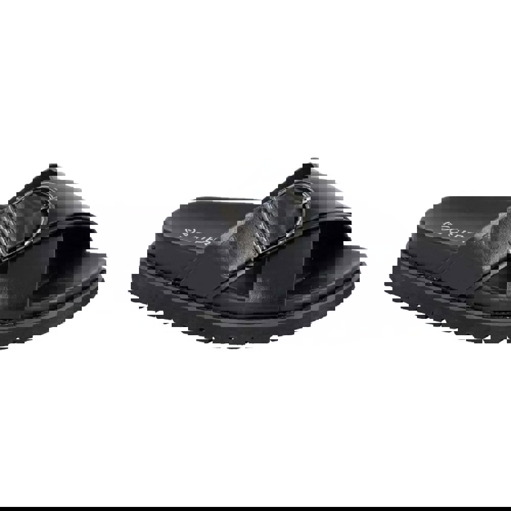 Cipriata Womens/Ladies Dalia Mule Sandals - Black