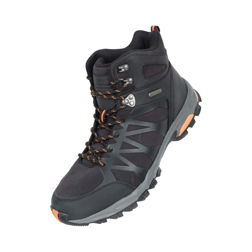Mountain Warehouse Mens Trekker II Softshell Hiking Boots - Black