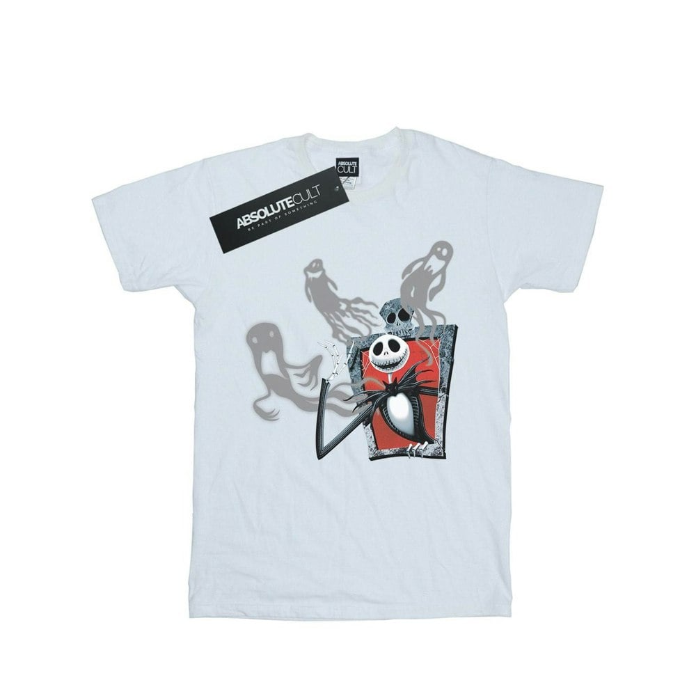 Disney Mens Nightmare Before Christmas Ghosts Of Jack T-Shirt - White