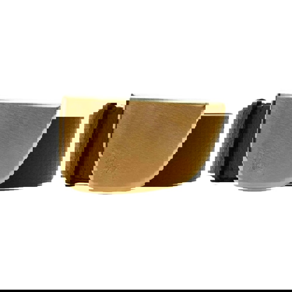 BURBERRY 8088450 Burberry Engraved Shield Leather Belt BLACK BELT MALE M