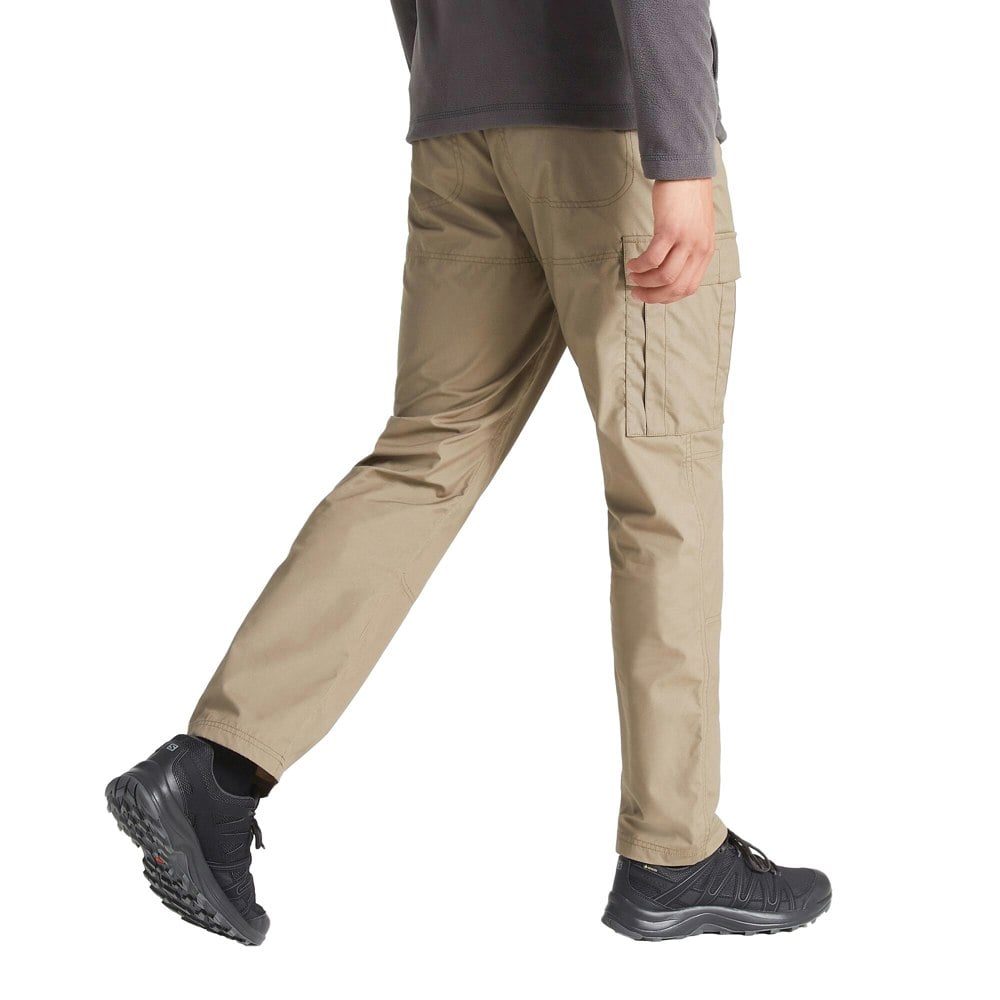 Craghoppers Mens Expert Kiwi Tailored Cargo Trousers - Pebble Brown