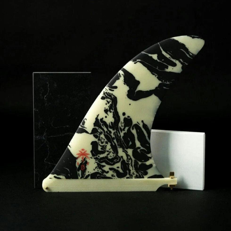 Deflow Self Surfboards longboard fin - Yellow - 9.75"