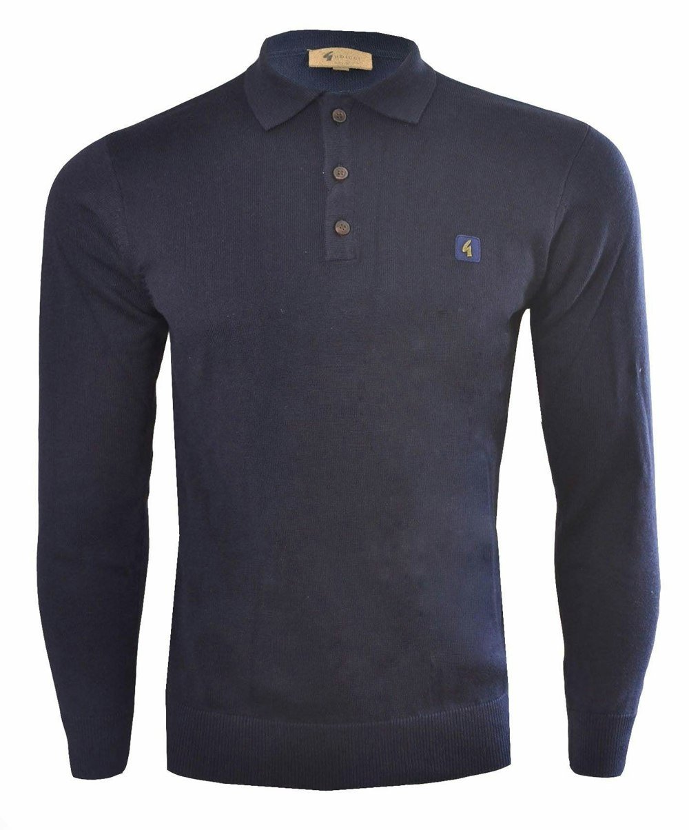 Gabicci V00GK08 Mens Francesco Polo Collar Sweater Gabicci Vintage - NAVY