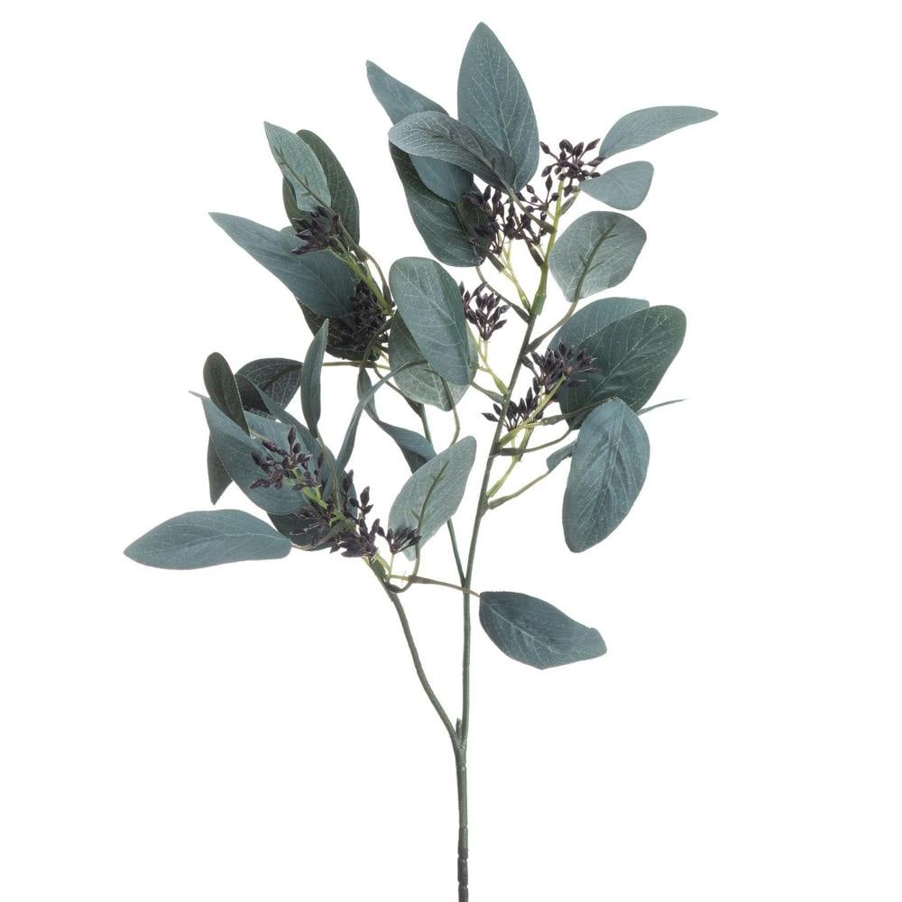 Wyld Haus Set of 3 Artificial Flowers Seeded Eucalyptus Stems