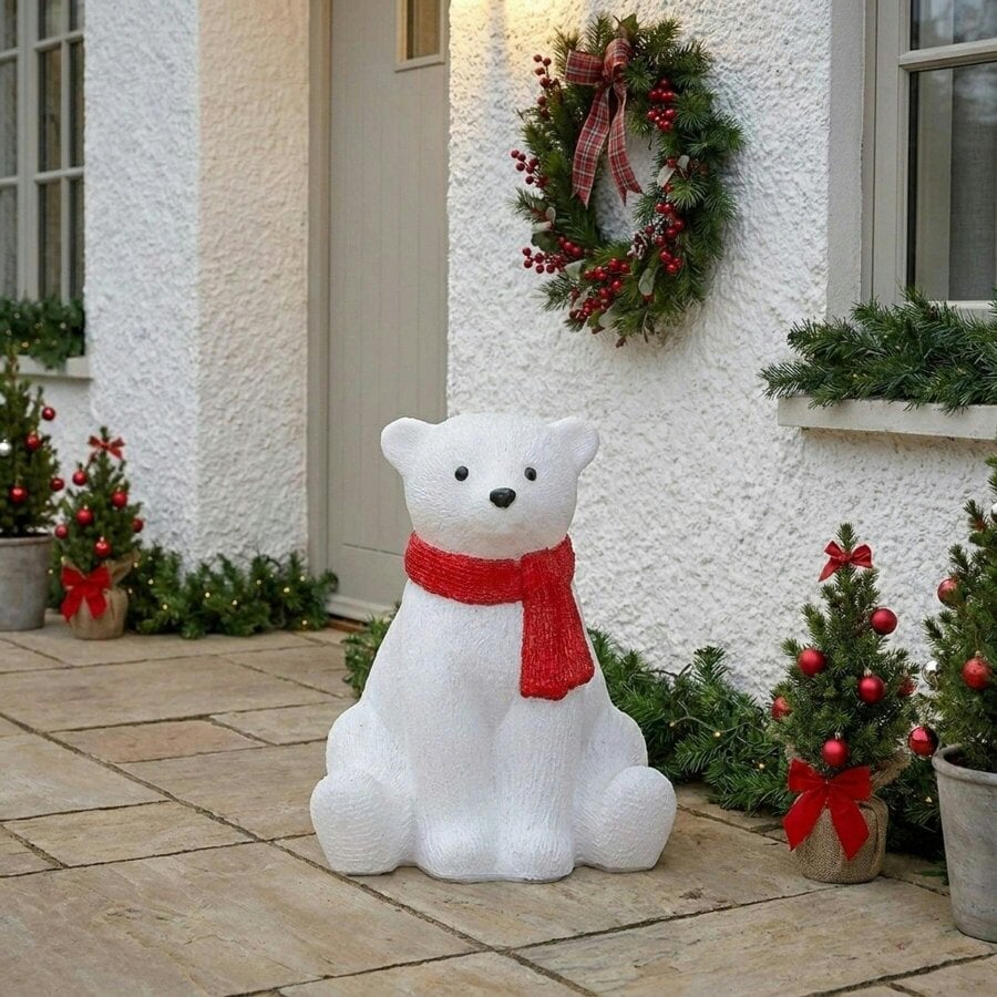 Garden Greatness Ice Effect Polar Bear LED Decoration