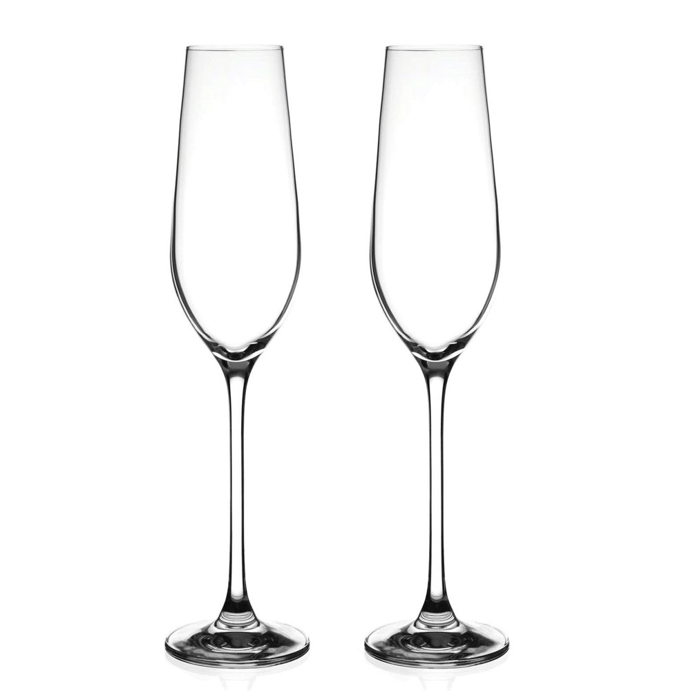 Diamante Auris Champagne Flutes - Set of 2