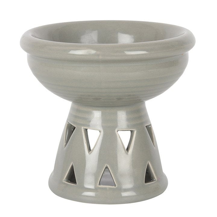 Serano Grey Deep Bowl Oil Burner and Wax Warmer