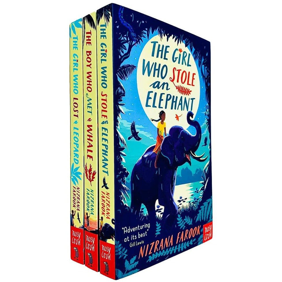 Nizrana Farook 3 Book Set The Girl Who Stole an Elephant, The Boy Who Met a Whale & more