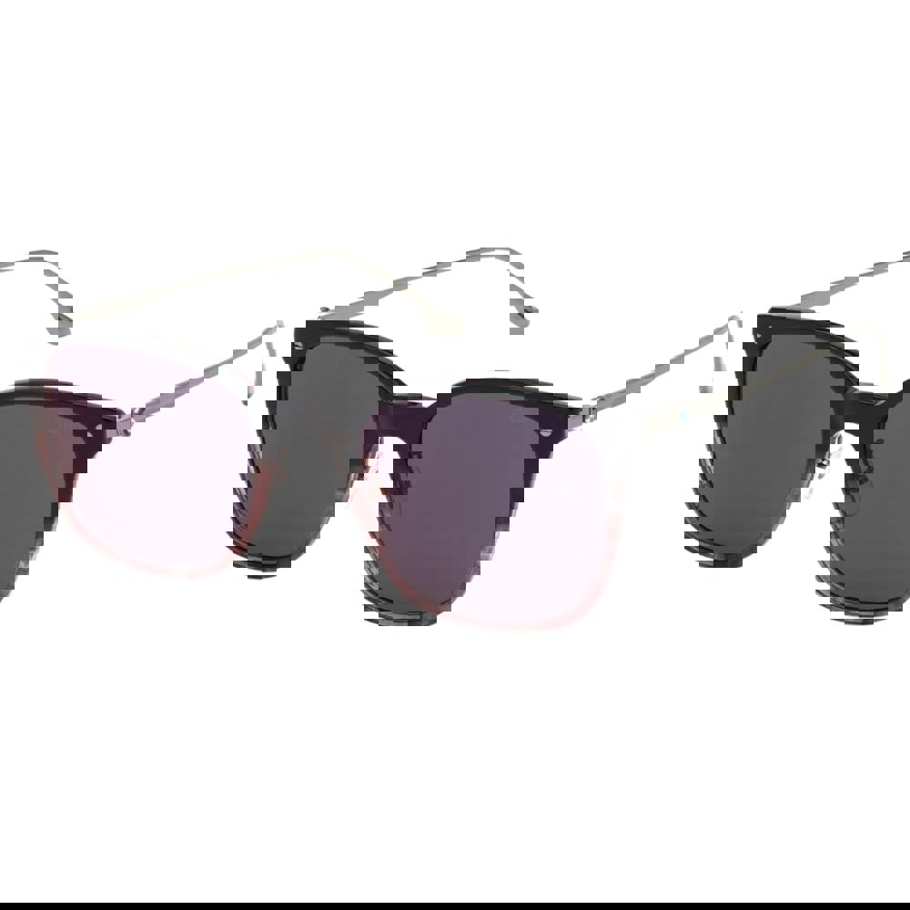 BMW Black Framed Bordeaux Mirrored Lens Sunglasses