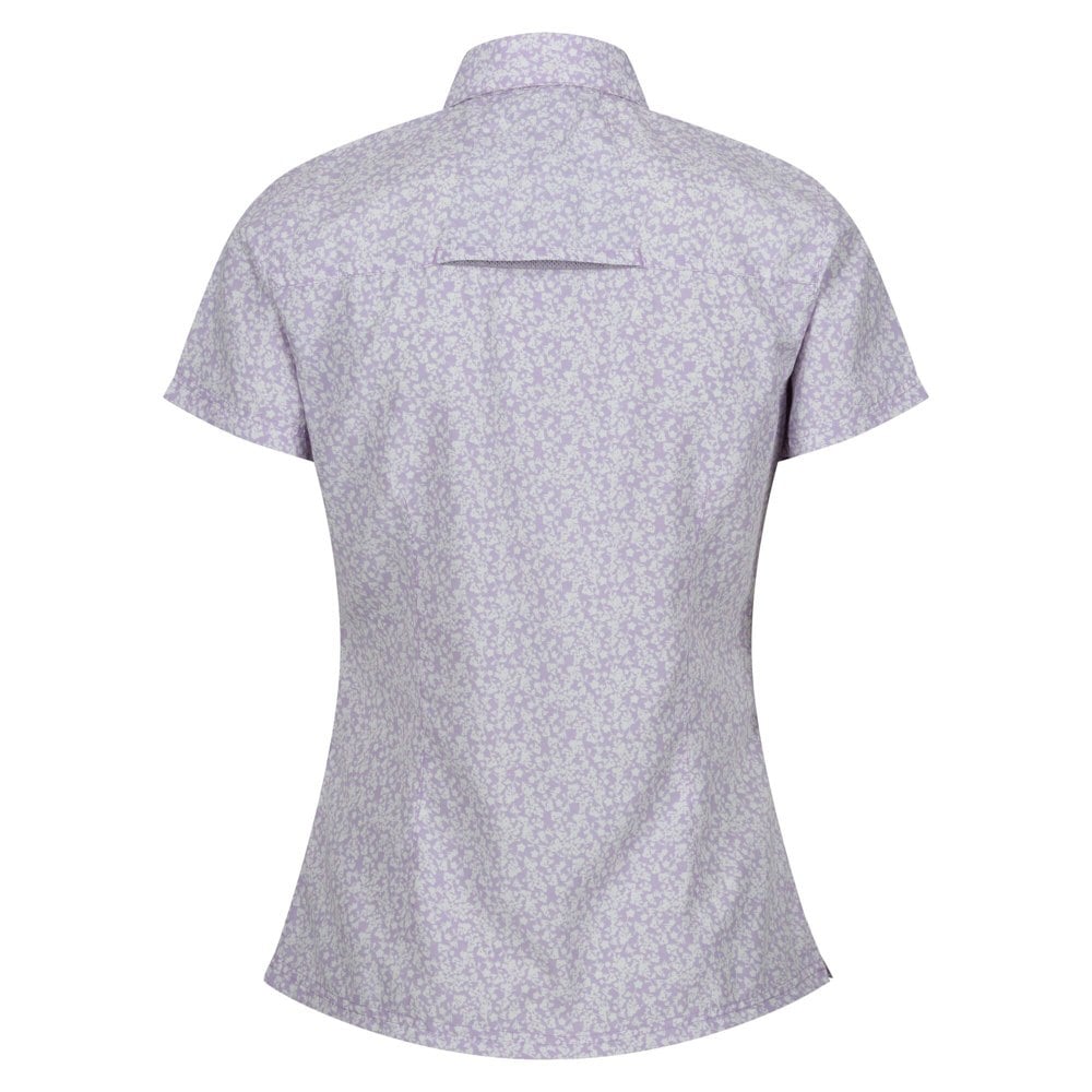 Regatta Womens/Ladies Mindano VIII Ditsy Print Short-Sleeved Shirt - Lilac Frost