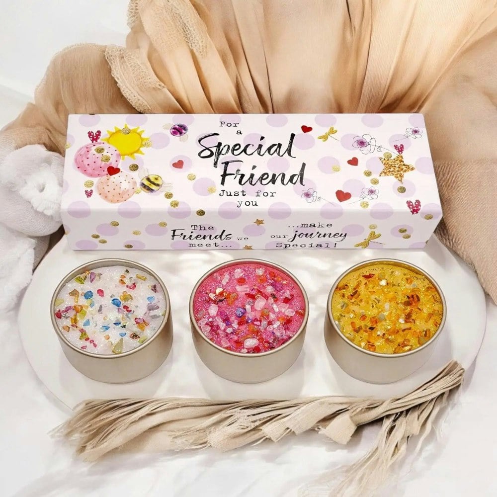 Special Friend Candles Trio Set Plants By Post