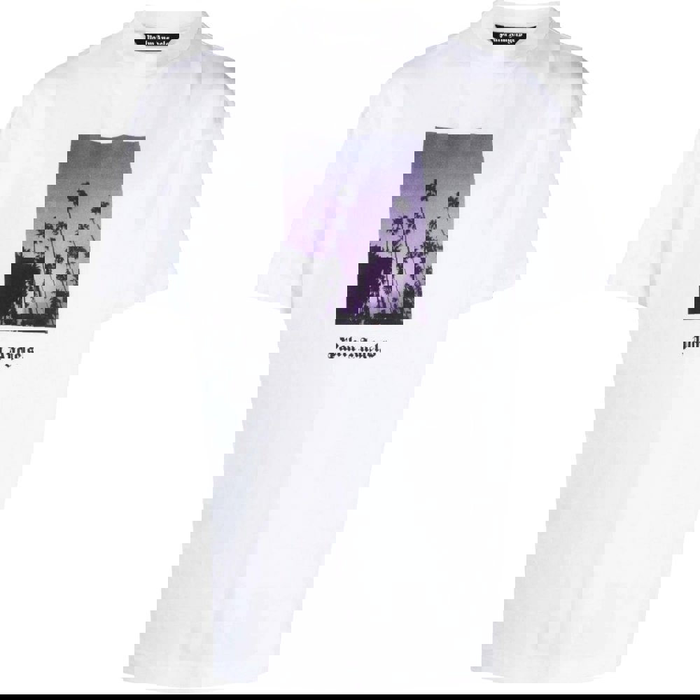 Palm Angels Palm Trees Box Logo White T-Shirt S