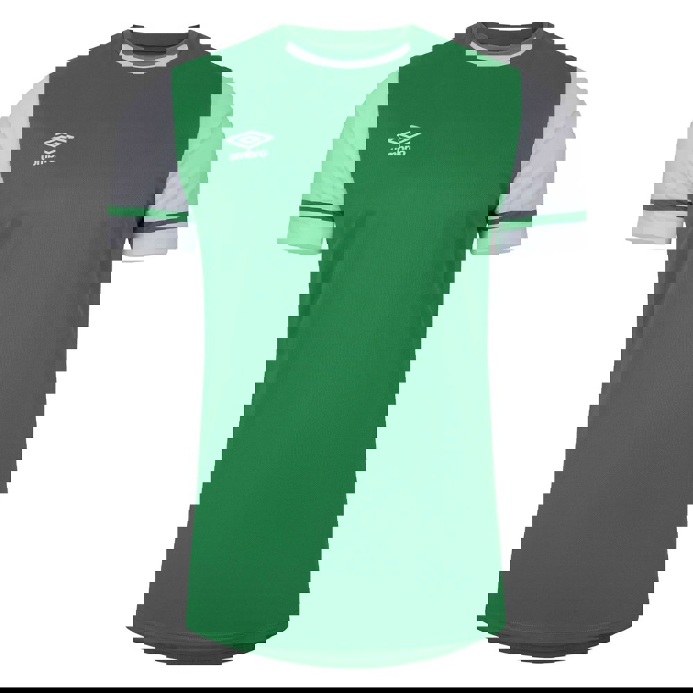 Umbro Childrens/Kids Cavelle Jersey - Emerald/Brilliant White