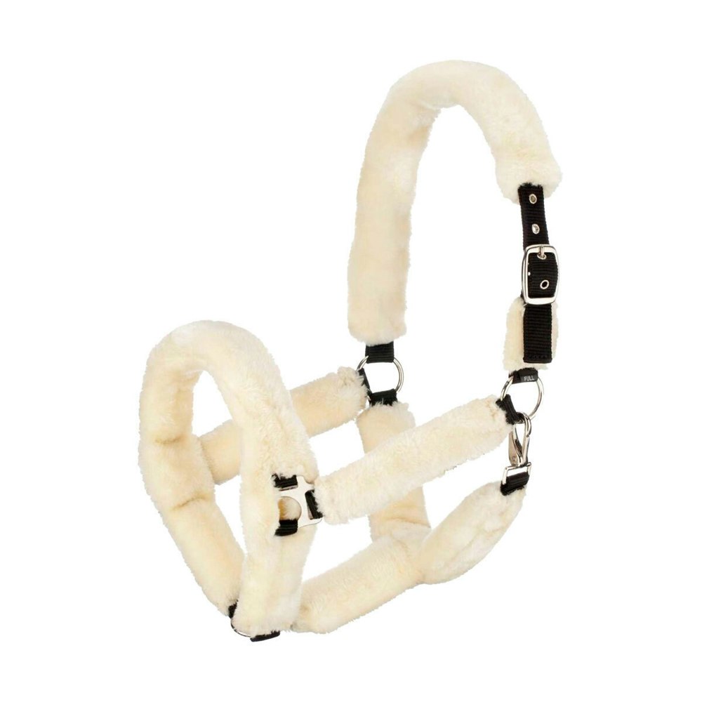 Hy Fab Fleece Horse Headcollar - Cream