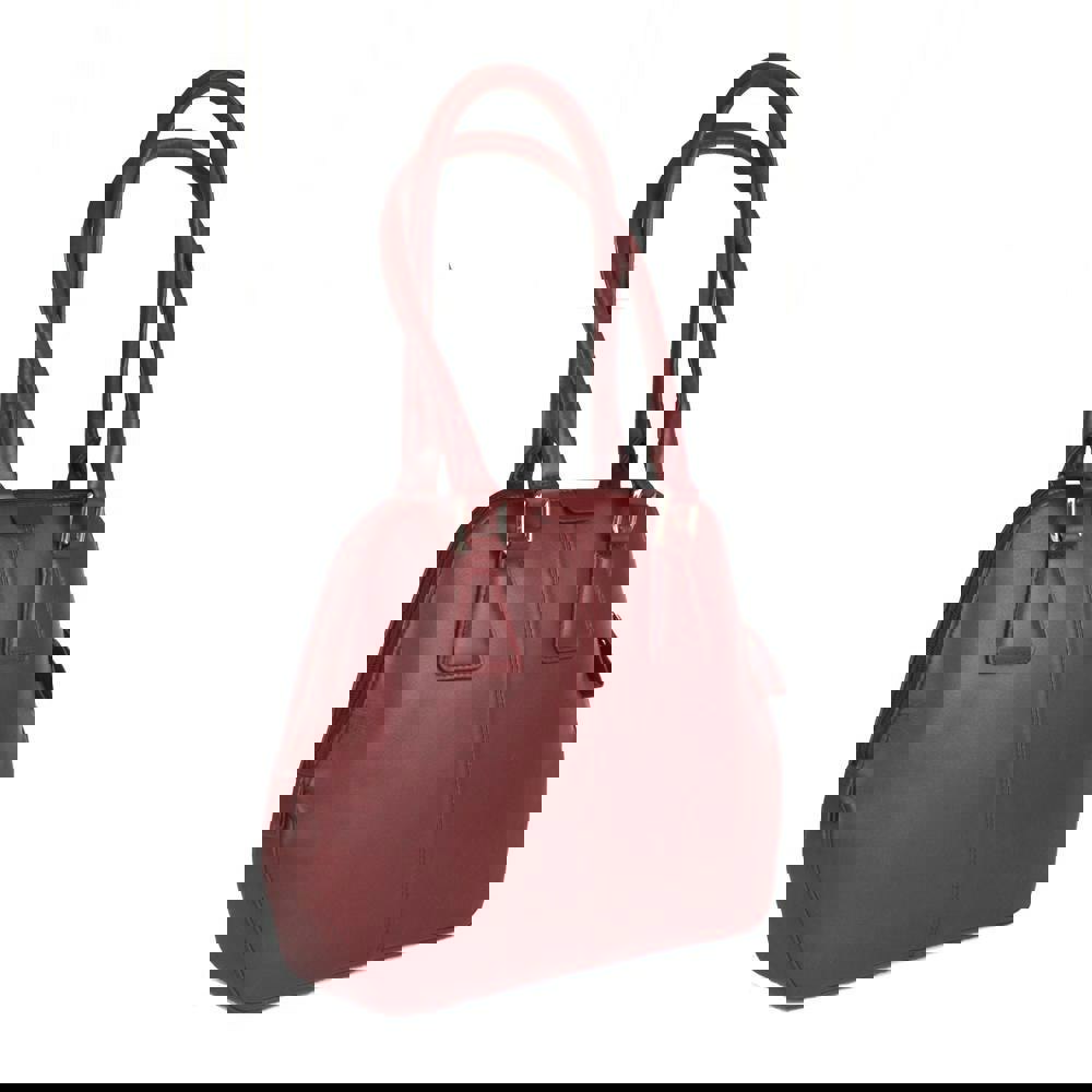 Eastern Counties Leather Womens/Ladies Twin Handle Bag - Cranberry