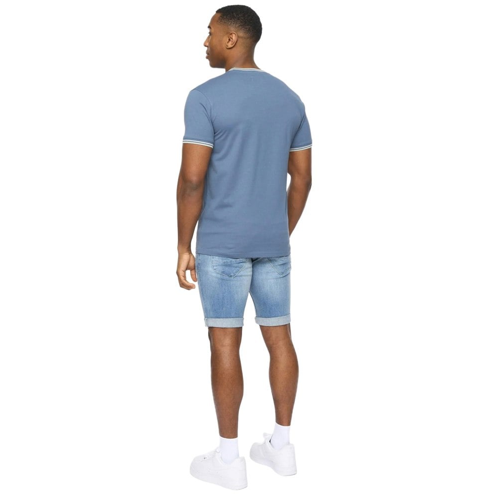 Crosshatch Mens Shellworth T-Shirt - Denim