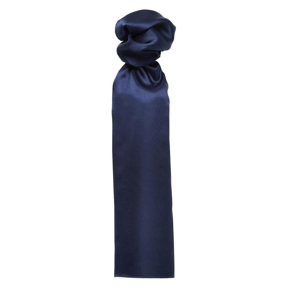 Premier Colours Plain Scarf - Navy - One Size - Navy - 100% Polyester