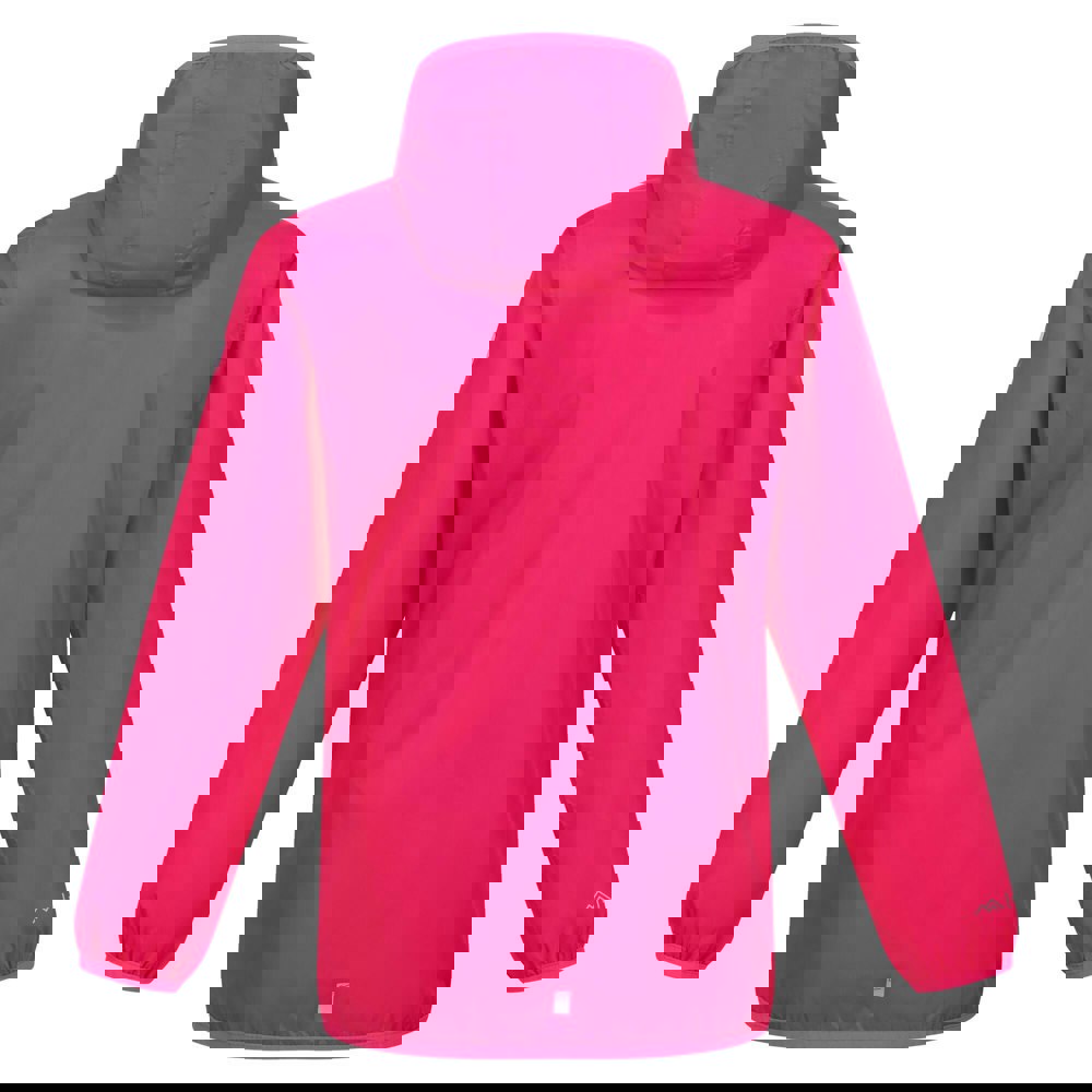 Regatta Great Outdoors Girls Lever II Packaway Rain Jacket - Pink Potion