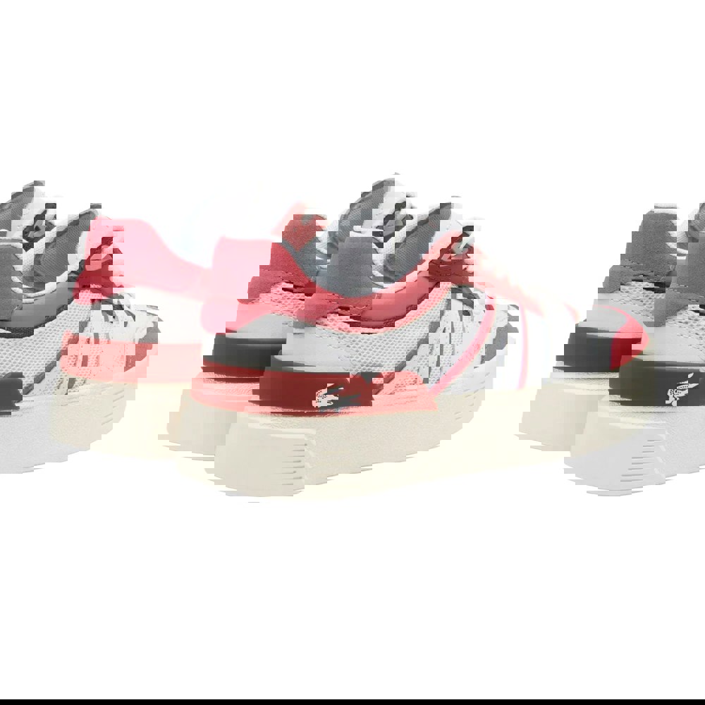 Lacoste Womens L002 Evo Trainers - White/Red