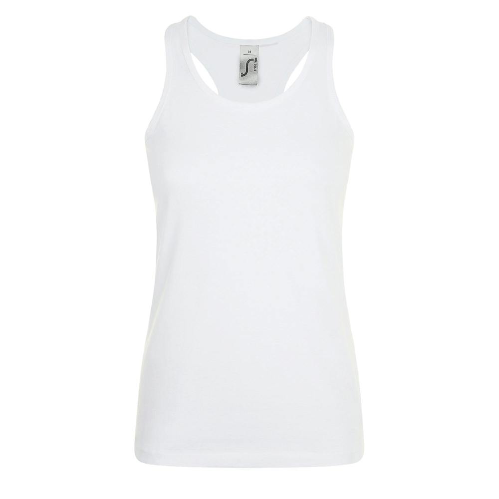 SOLS Womens/Ladies Justin Sleeveless Vest - White - White - 100% Ringspun Cotton