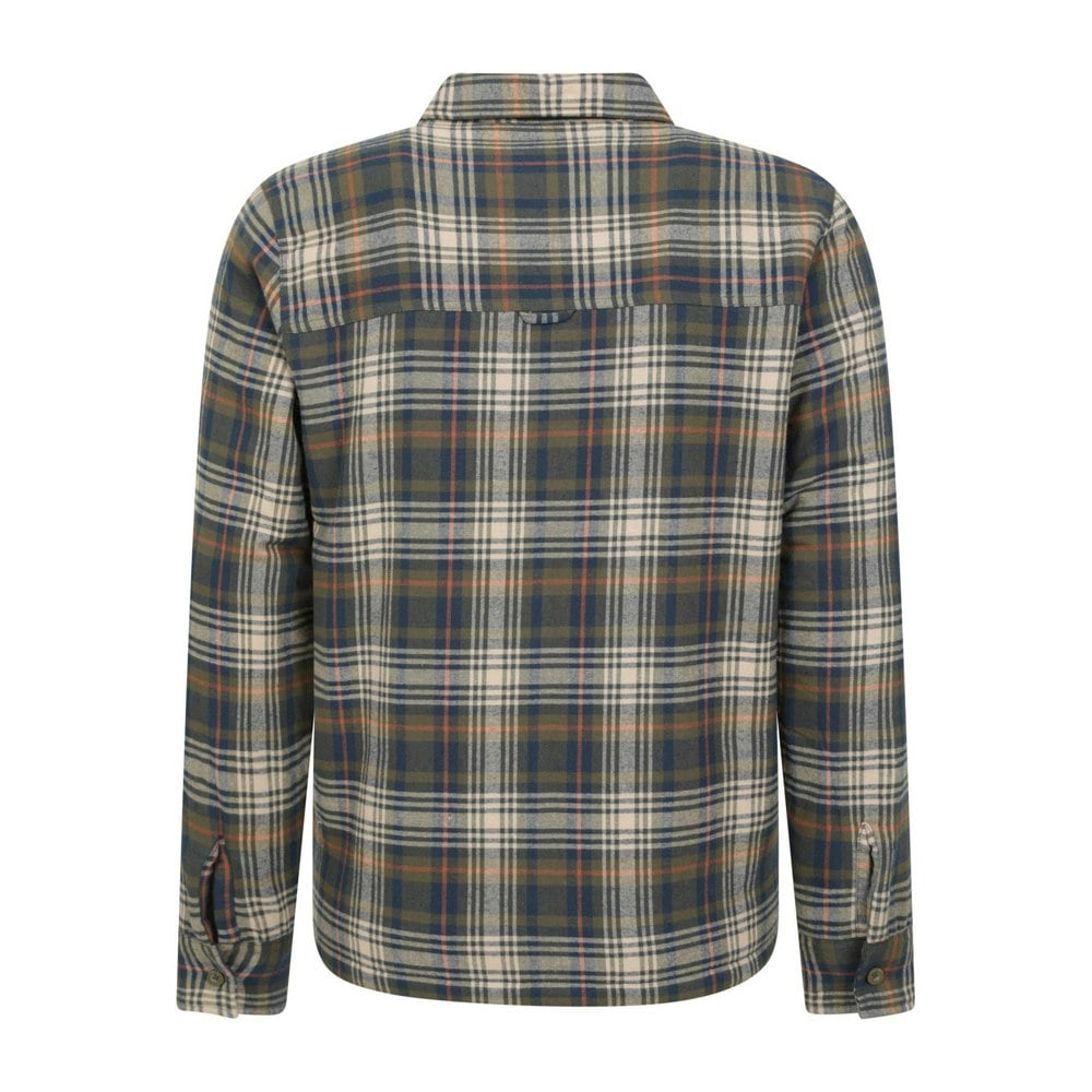 Mountain Warehouse Mens Stream II Flannel Lined Shirt - Dark Khaki
