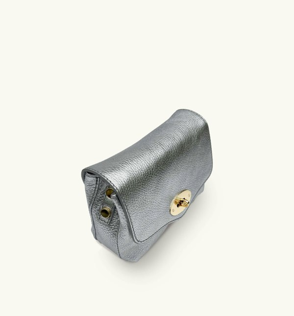 Apatchy London The Maddie Leather Bag - Pewter