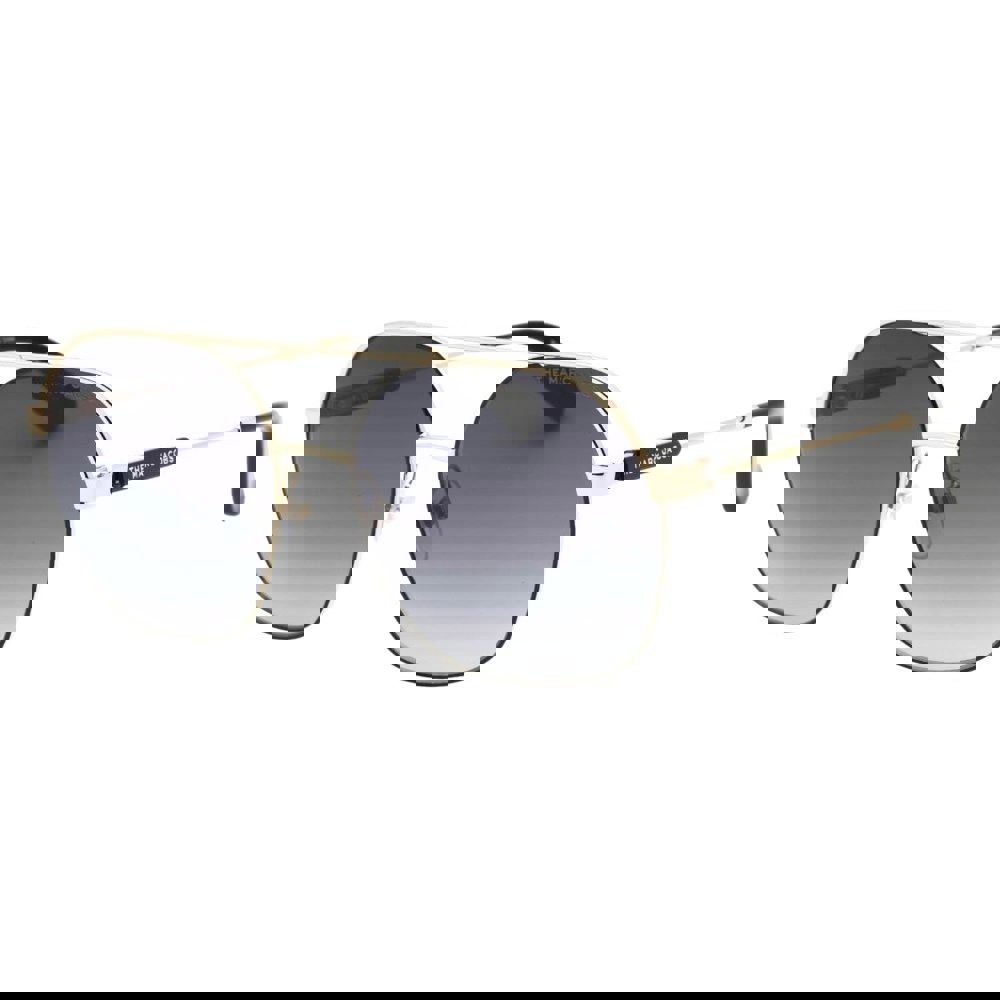 Marc Jacobs Gold Round Sunglasses