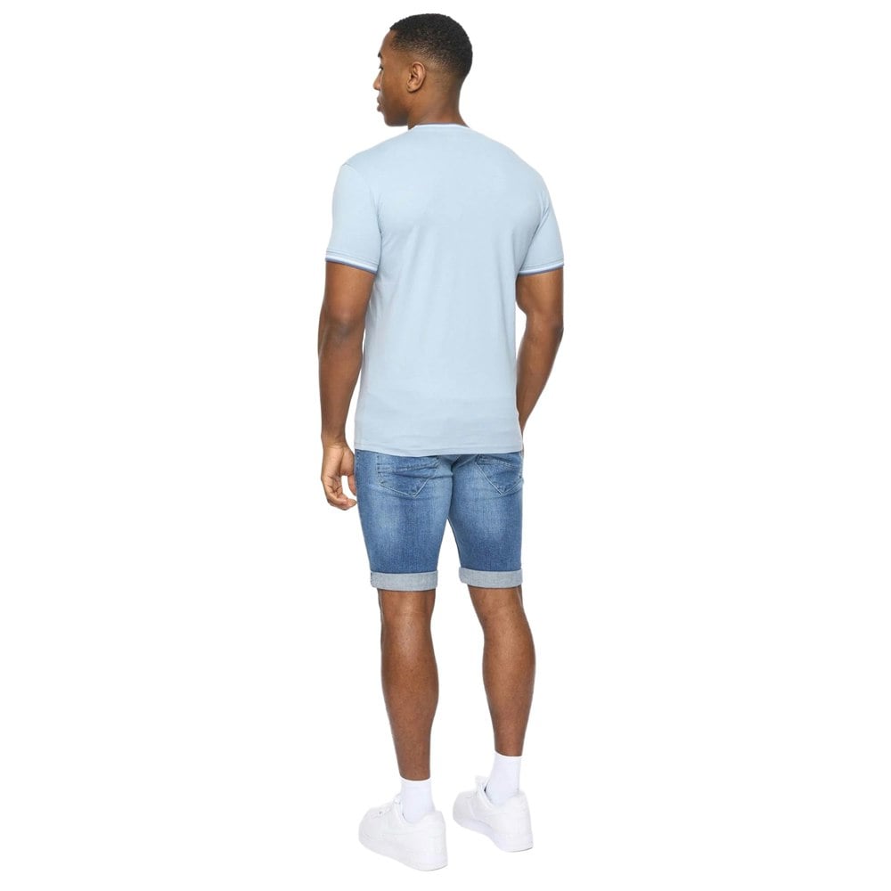 Crosshatch Mens Shellworth T-Shirt - Light Blue
