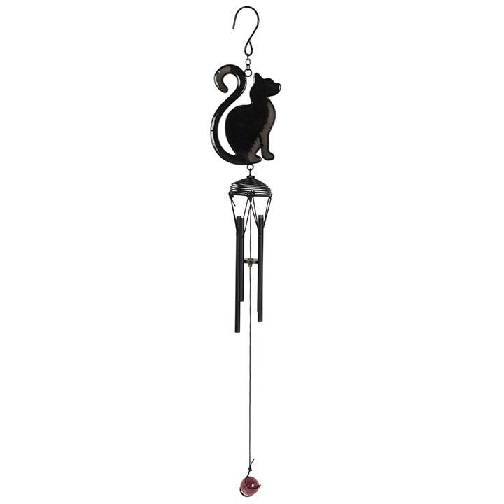 Serano Black Cat Profile Windchime