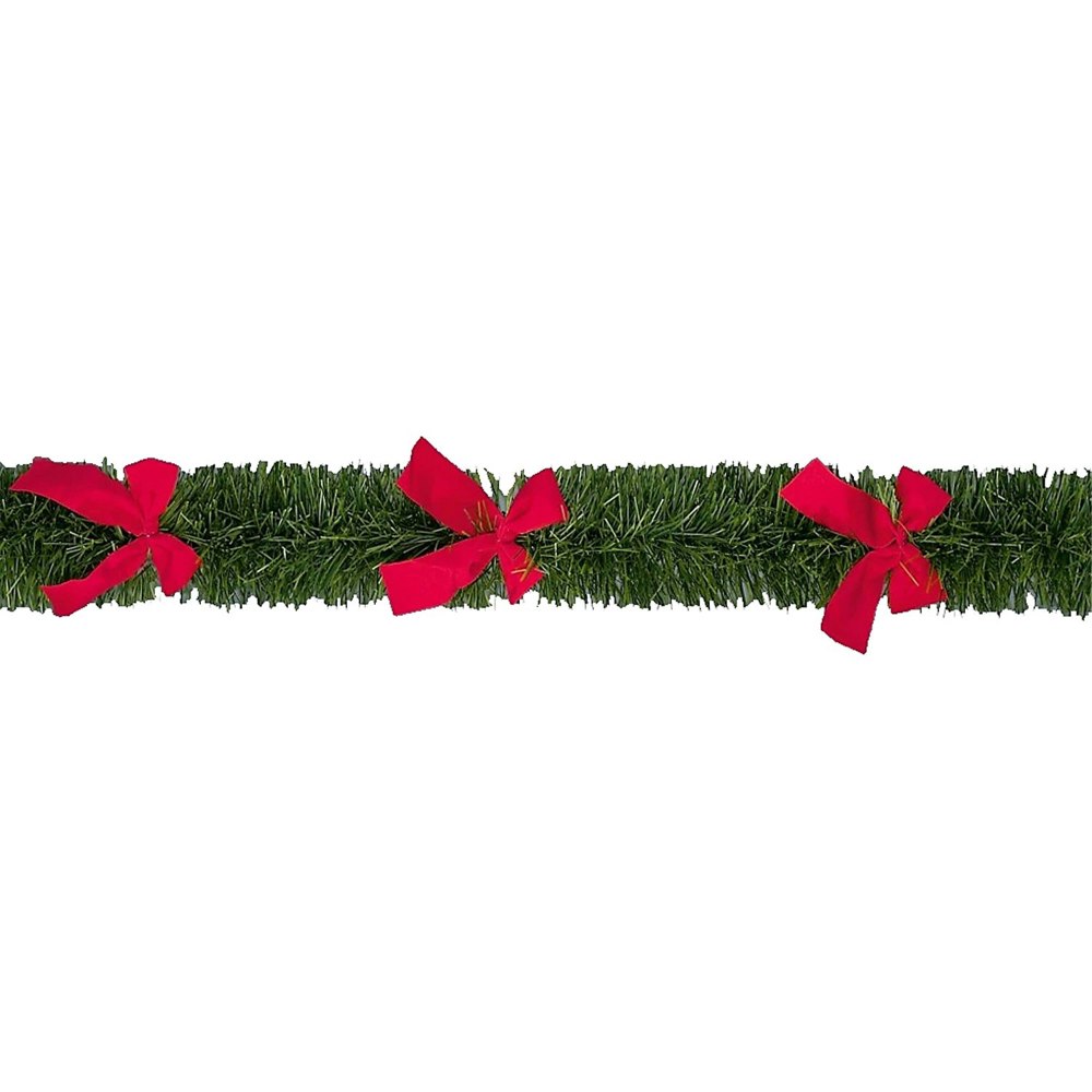 Premier Bow Tinsel - Green/Red
