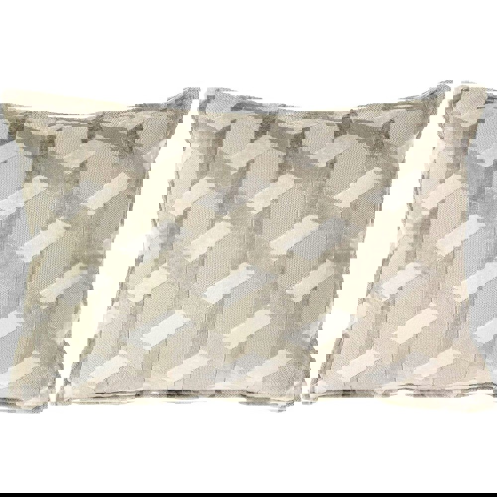 Paoletti Delano Cushion Cover - Ivory/Taupe