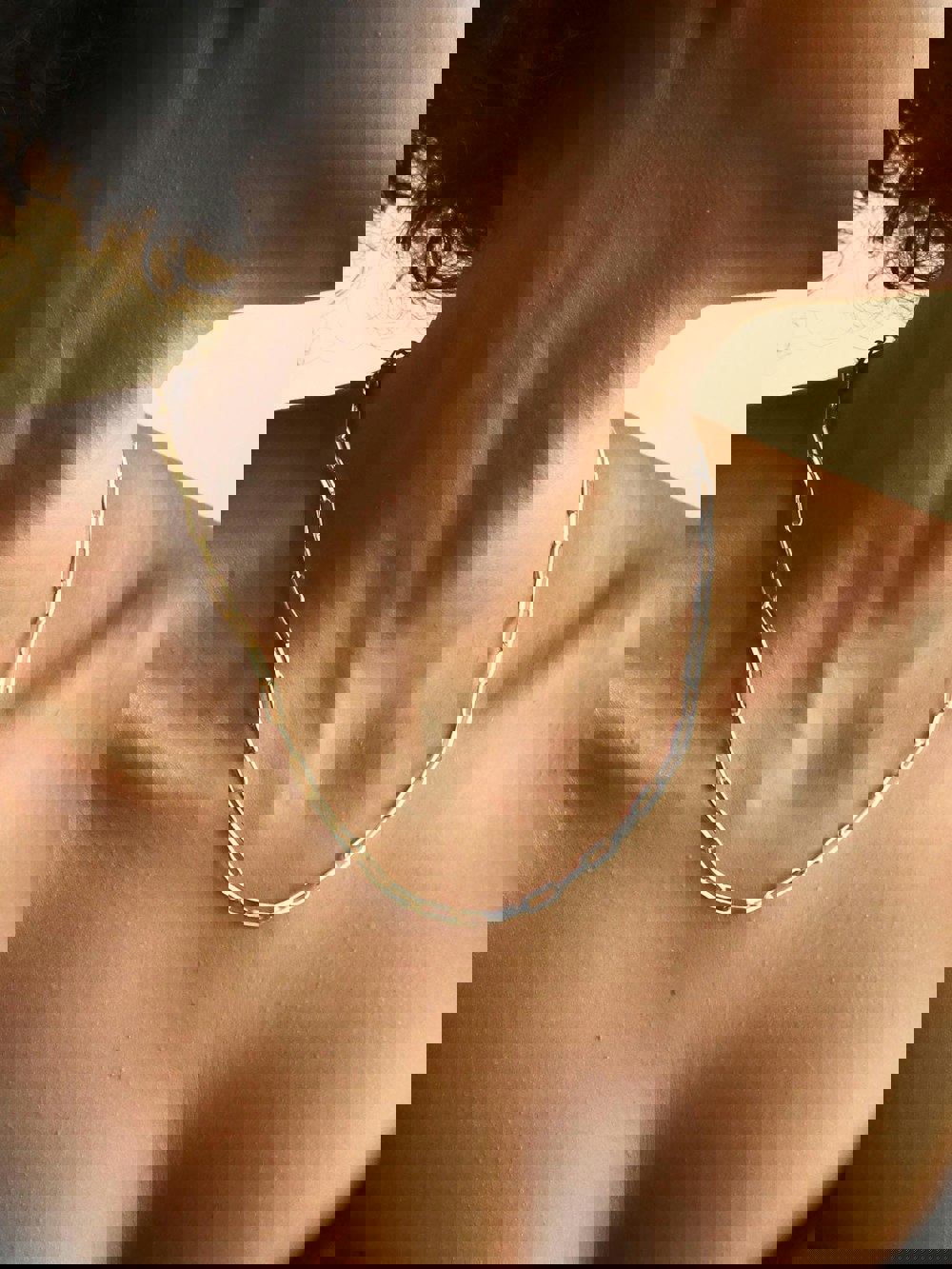 Dual tone Paperclip Chain Necklace(Gold&Silver) 20" - Lila Rasa