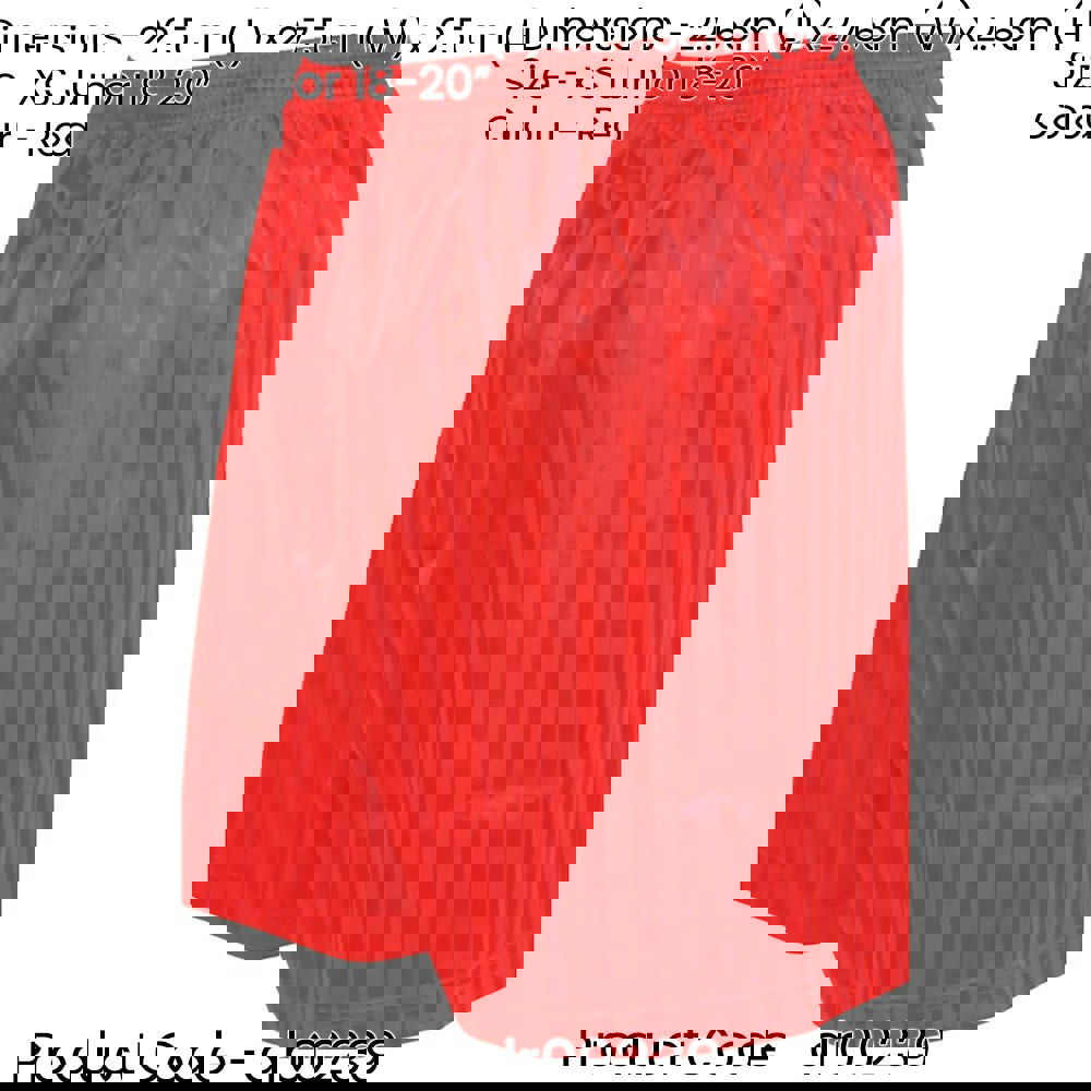 XS - RED Junior Sports Continental Stripe Training Shorts Bottoms - Football